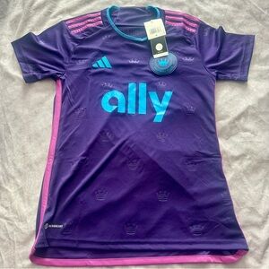 Adidas 2023 Charlotte FC Purple Crown Jewel Kit Jersey Women’s Size Small